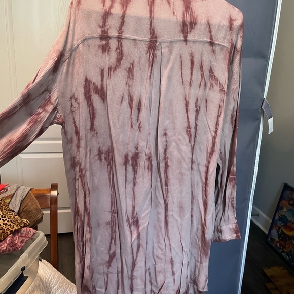 Black Swan size 8 shirt dress EUC worn once. Dusty Rose  smoke free and pockets - Picture 6 of 10